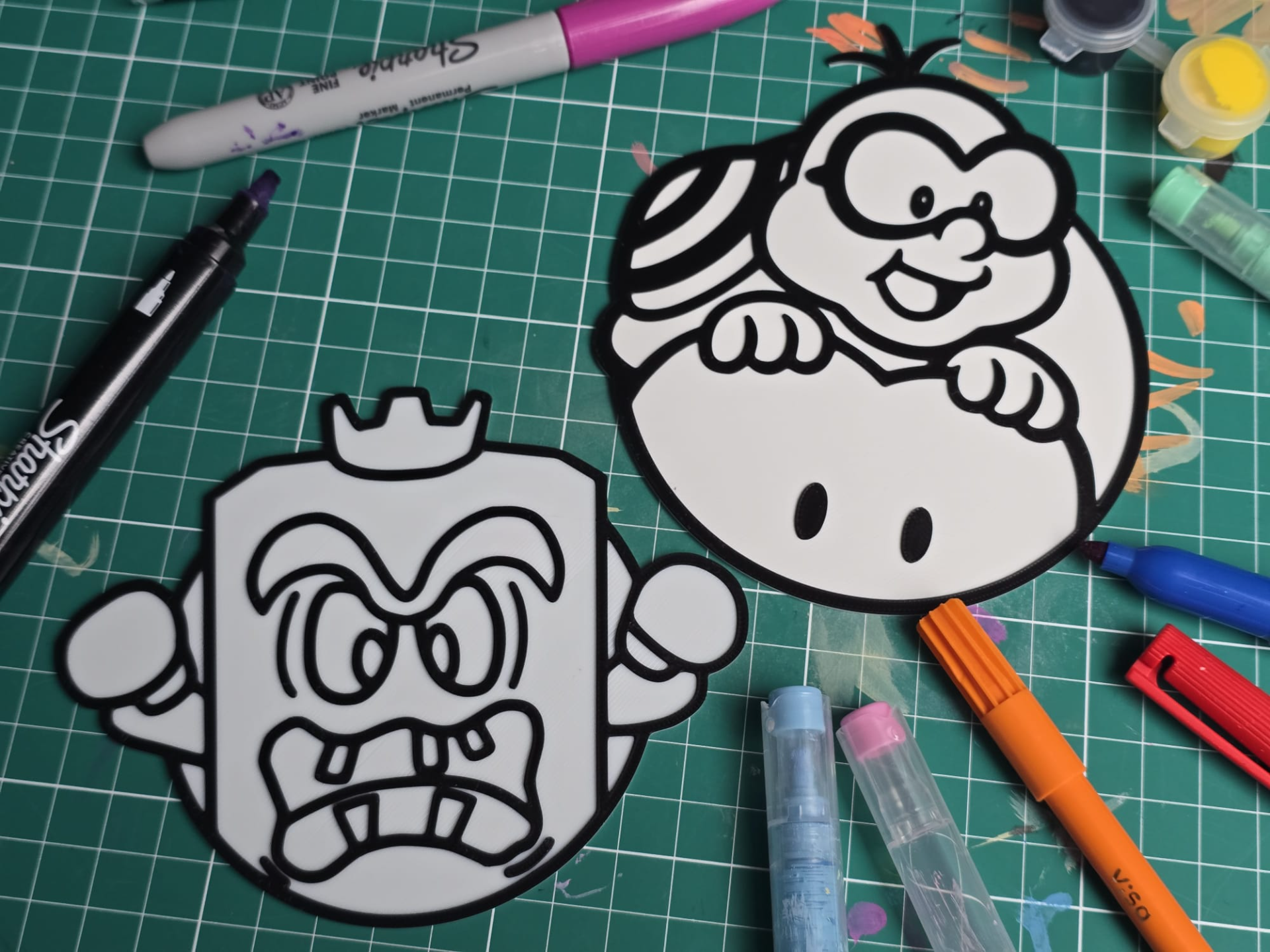 King Thwomp Lakitu Coloring Craft Set