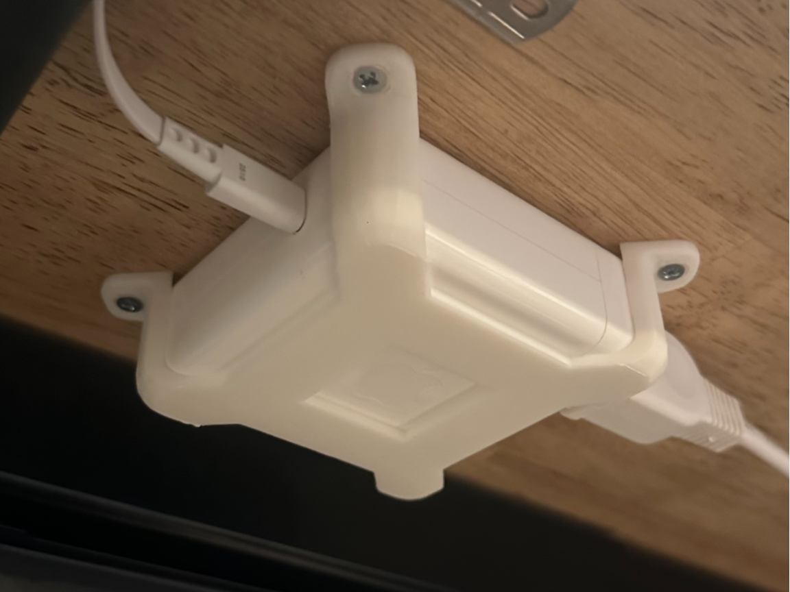 Apple 87w power adapter desk mount