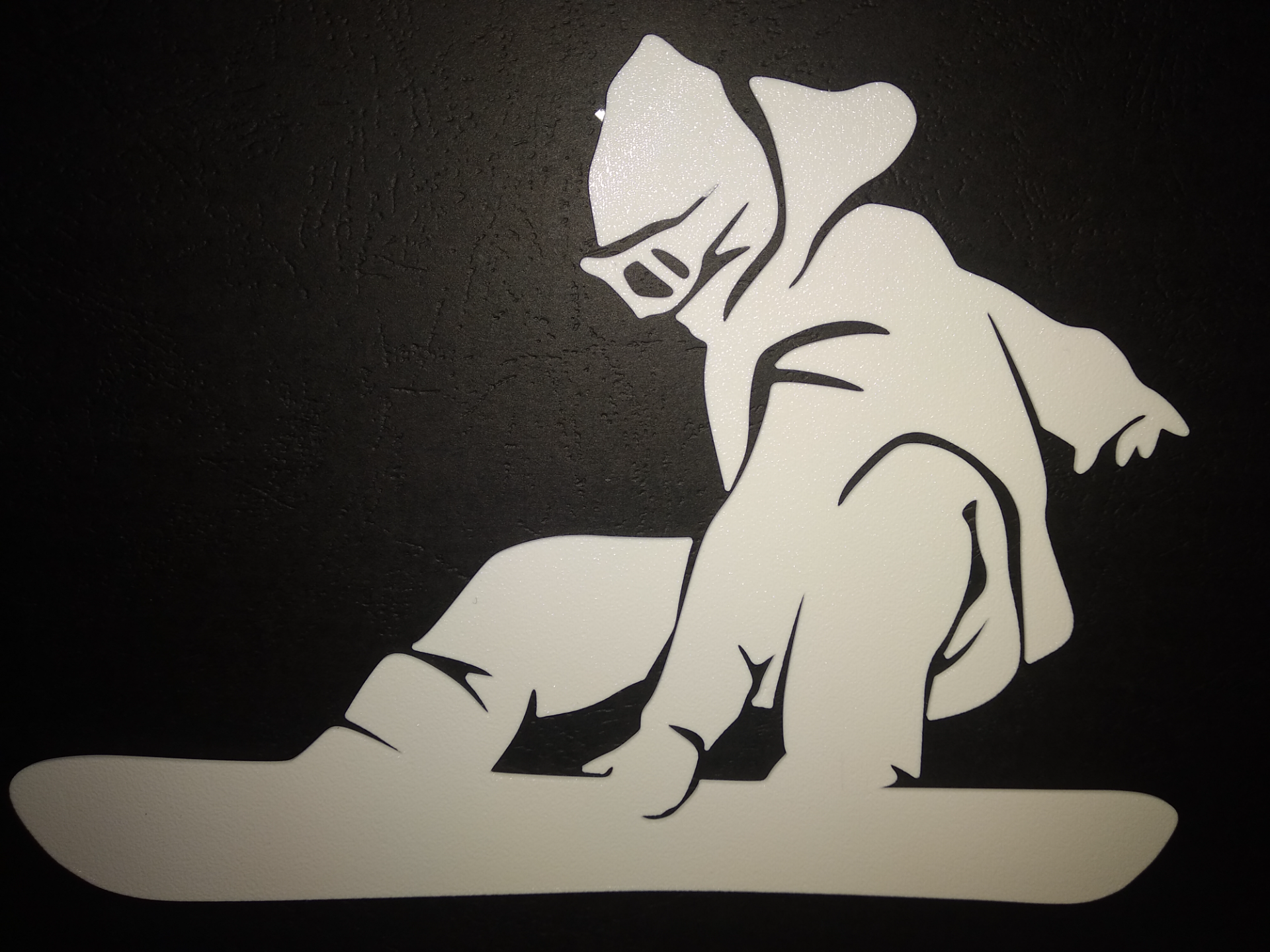 stencil snowboarder