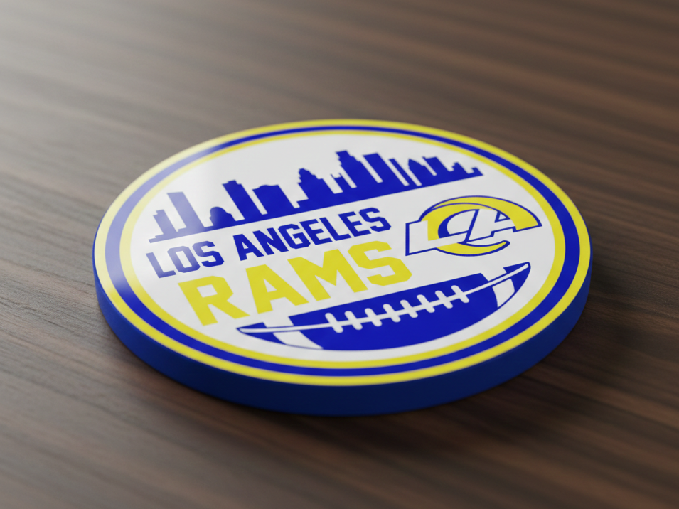 Los Angeles Rams Skyline edition coaster