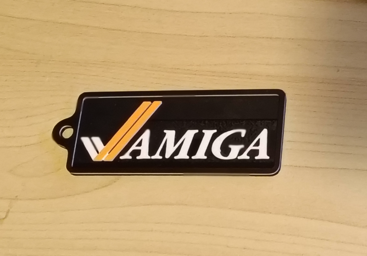 Amiga logo keychain