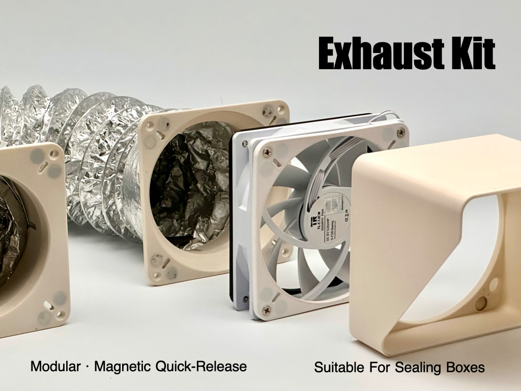 Modular Magnetic Window Vent Exhaust Module