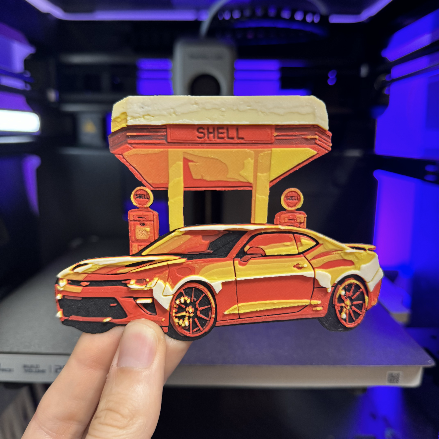 Sunset Camaro (HueForge)