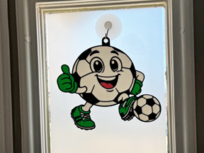 Captain Kick – Soccer Mascot SunCatcher
