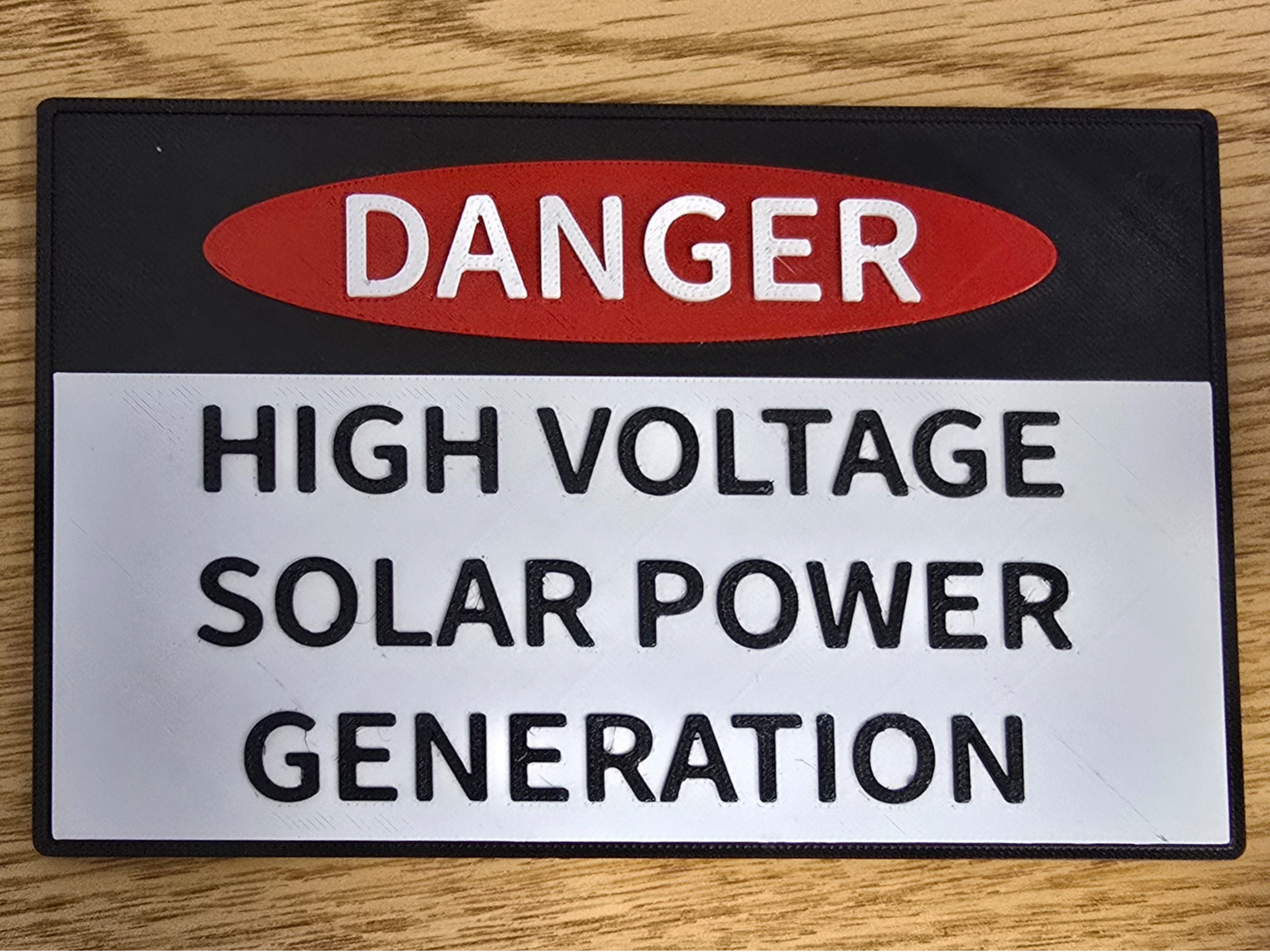 Sign - Danger High Voltage Solar
