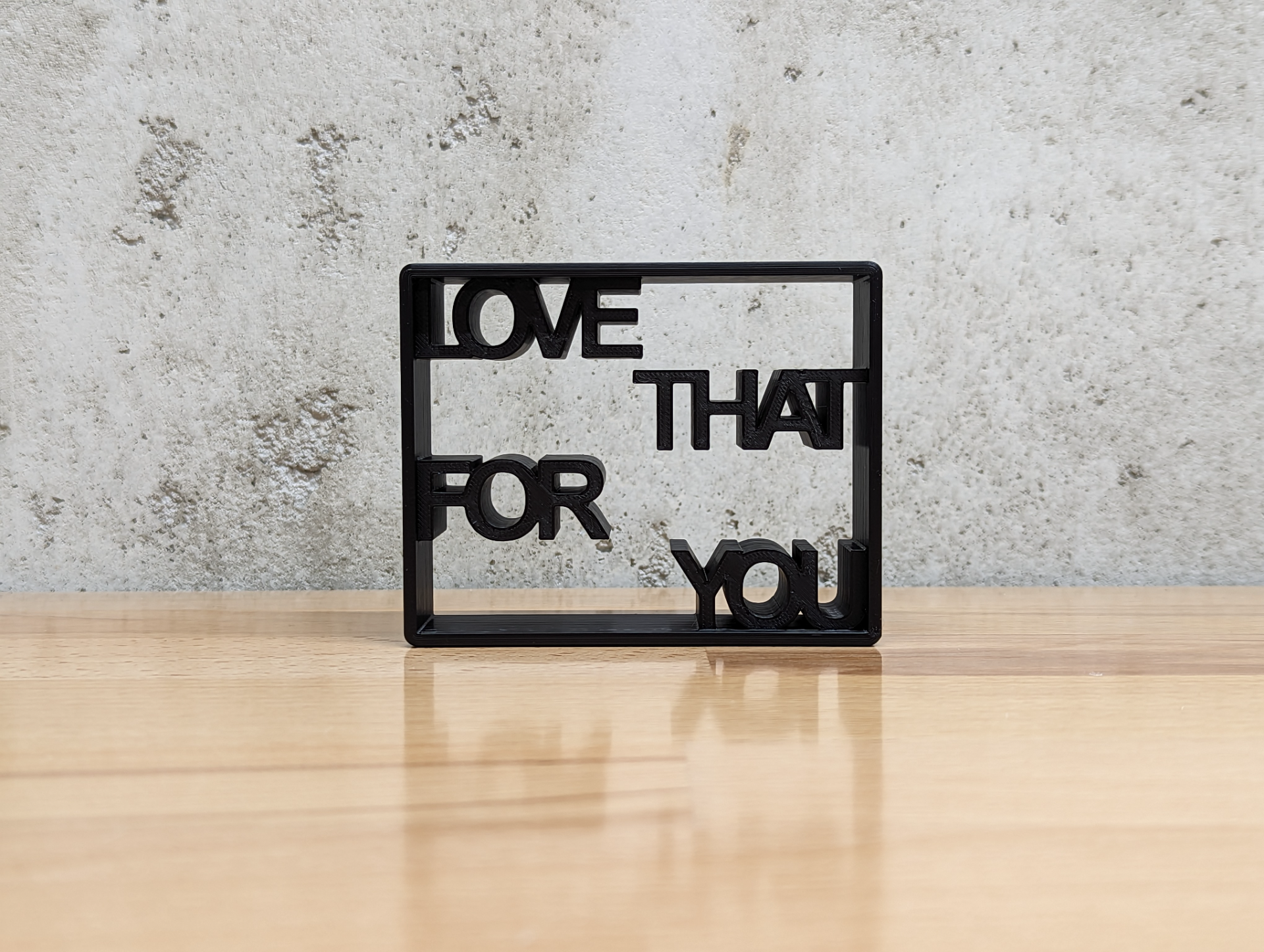 Love That For You - Shadow Frame Art