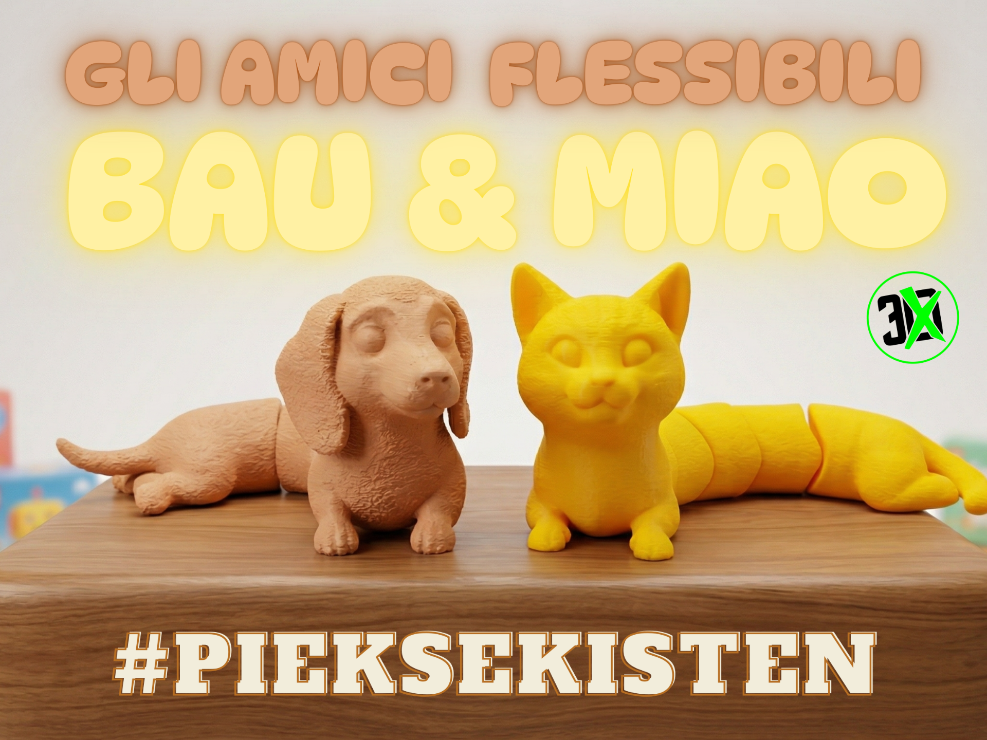 BAU & MIAO: Flexi Animals for Pieksekisten