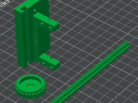 servo powered liner actuator (MG995 & similar size