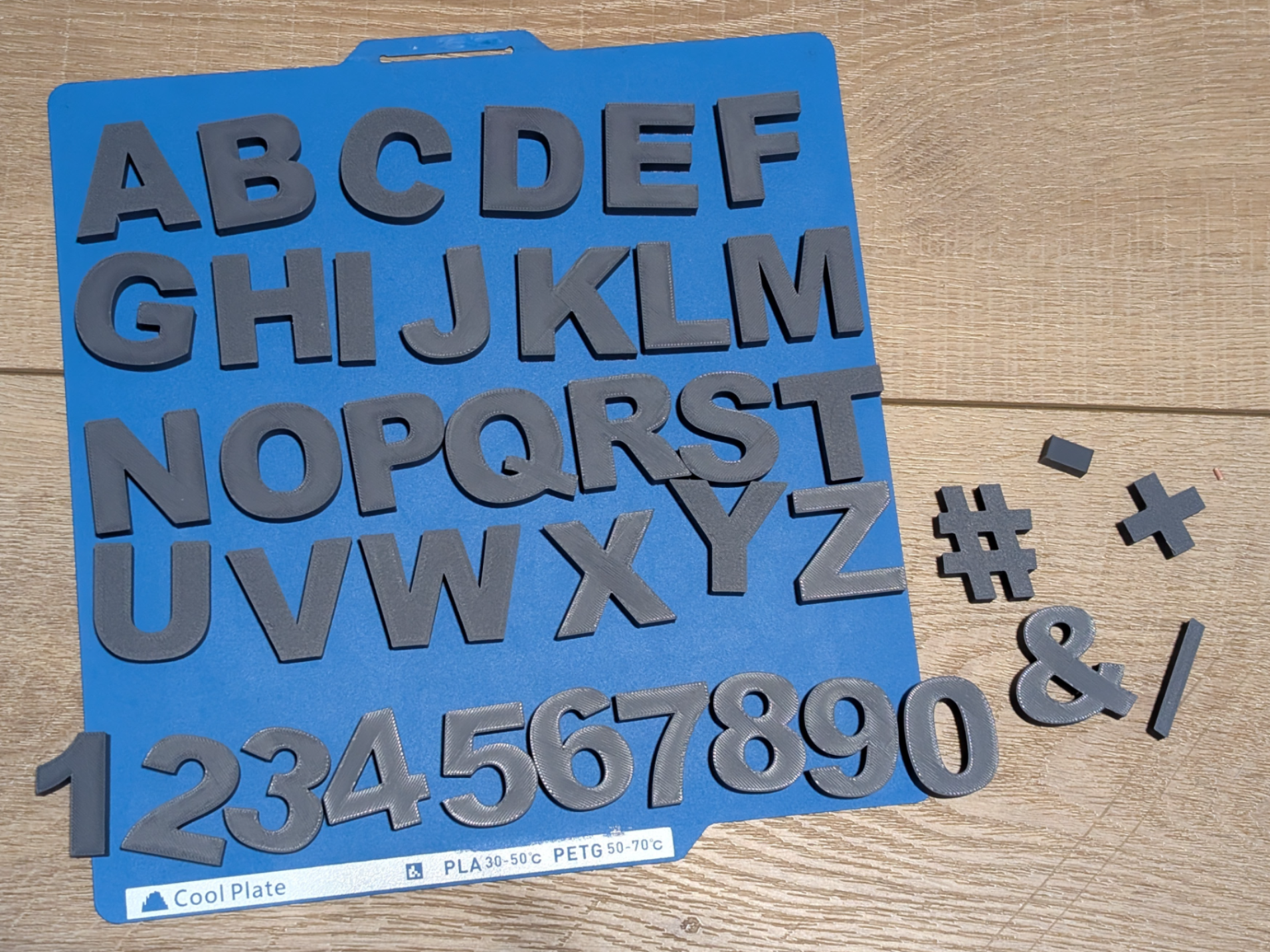 ARIAL BLACK Buchstaben und Zahlen