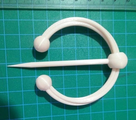 Coiled Cloak Pin