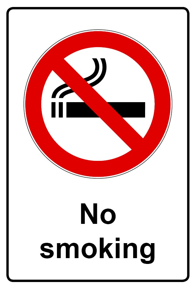 No smoking sign