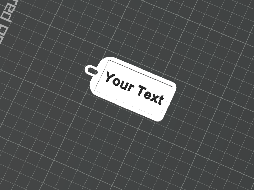 Keychain - Customizable with text