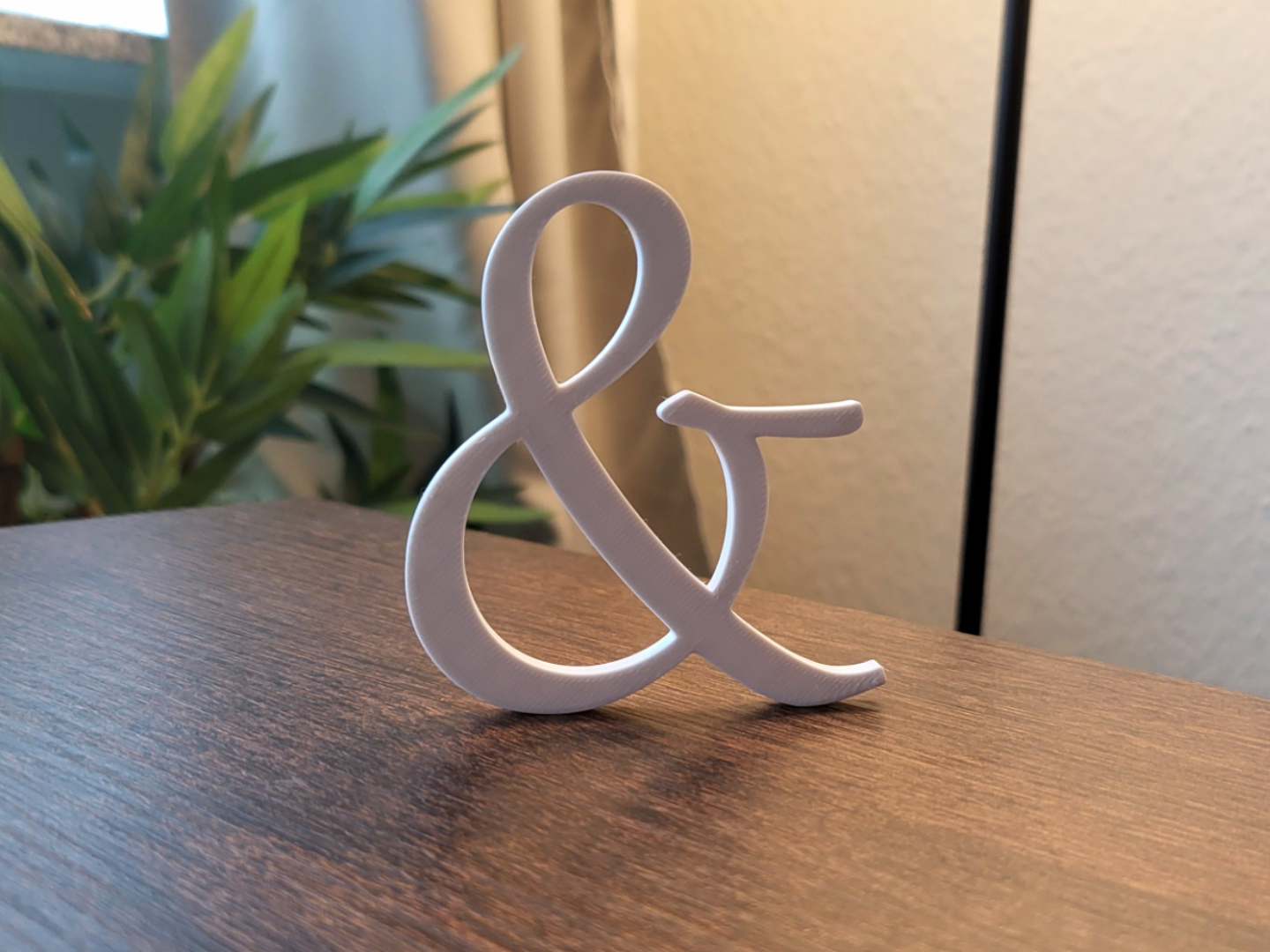 3D Printable Letter Display (&)