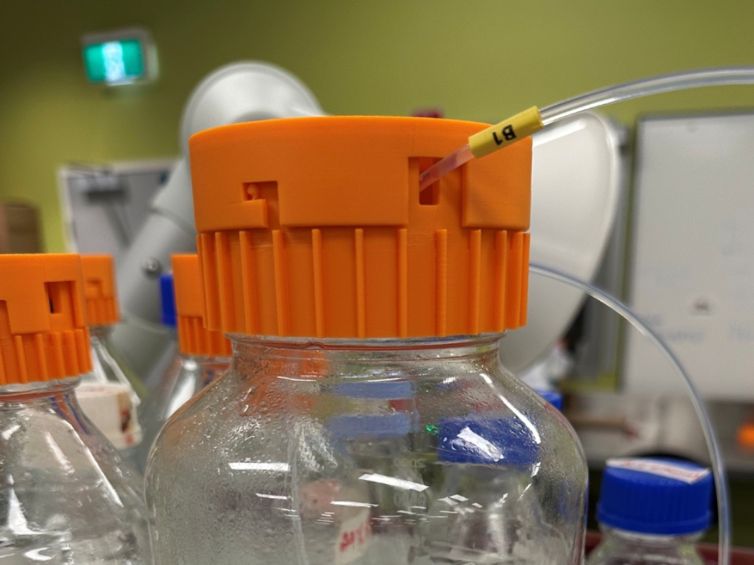 FPLC Reagent Cap w/ lock GL80 GLS80 Schotts Bottle