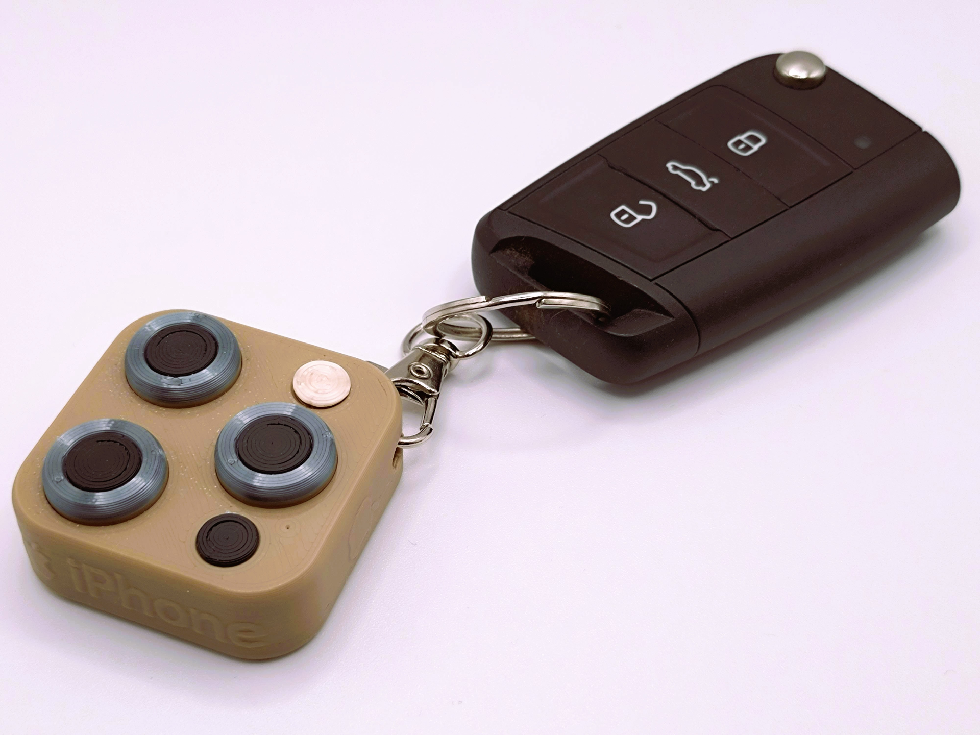 Iphone style keychain