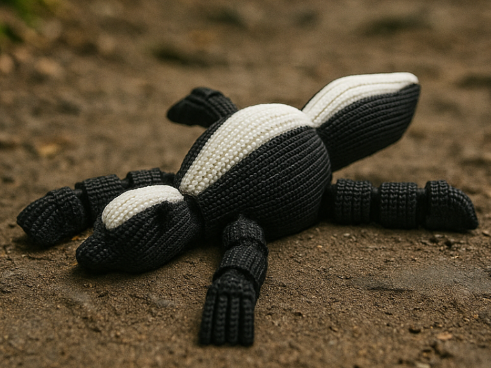 Articulated Skunk Toy – Animal Fidget Figurine