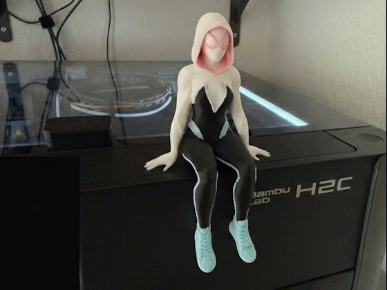 Ghost Spider -Gwen Stacy  Inspired Fan Art Figure