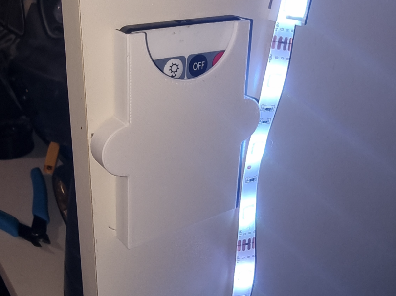 LED strip control holder