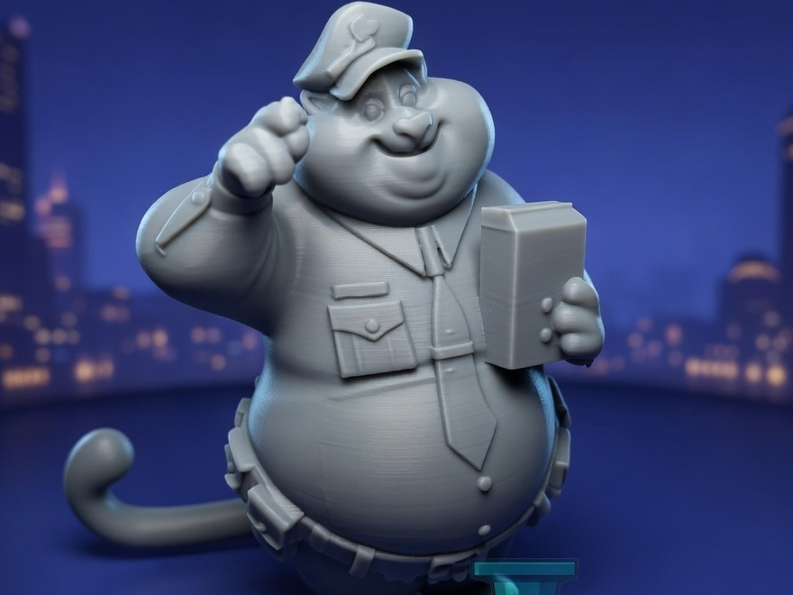 Benjamin Clawhauser – Edition Monocouleur