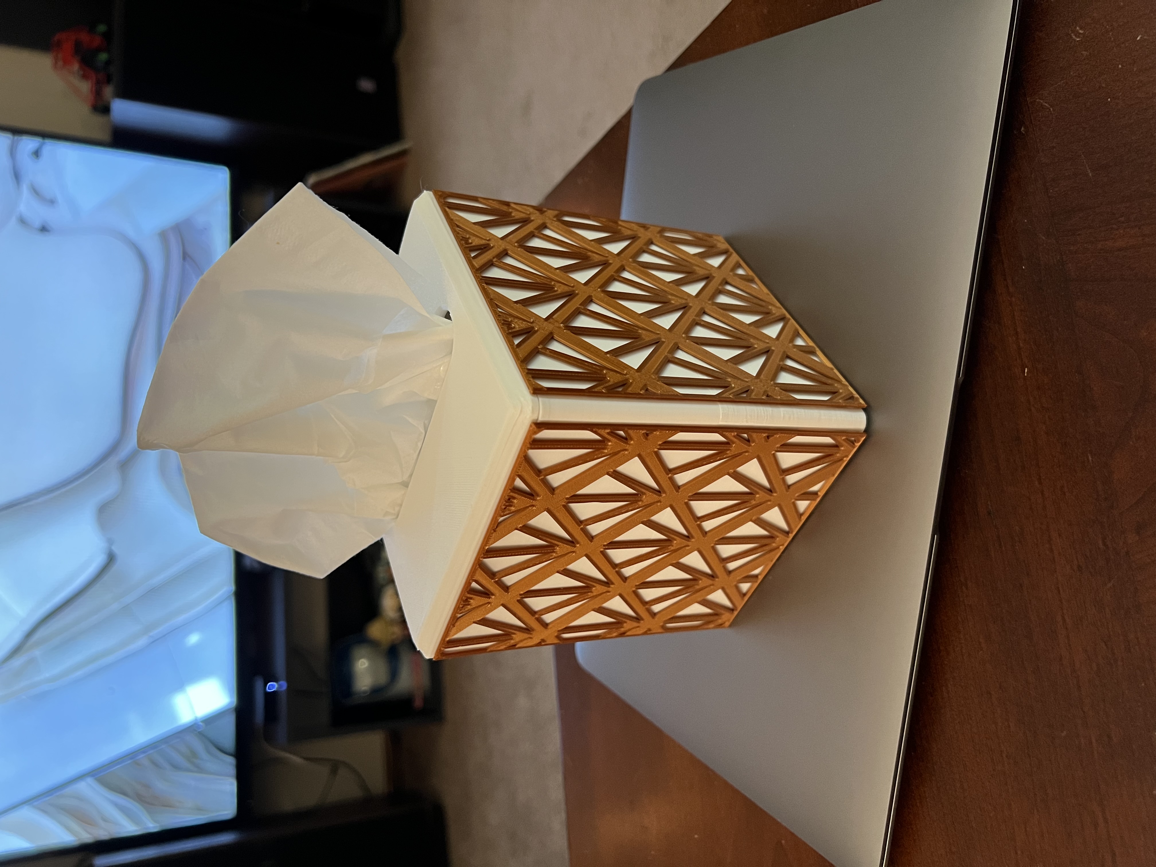 Art Deco Tissue Box Cover
