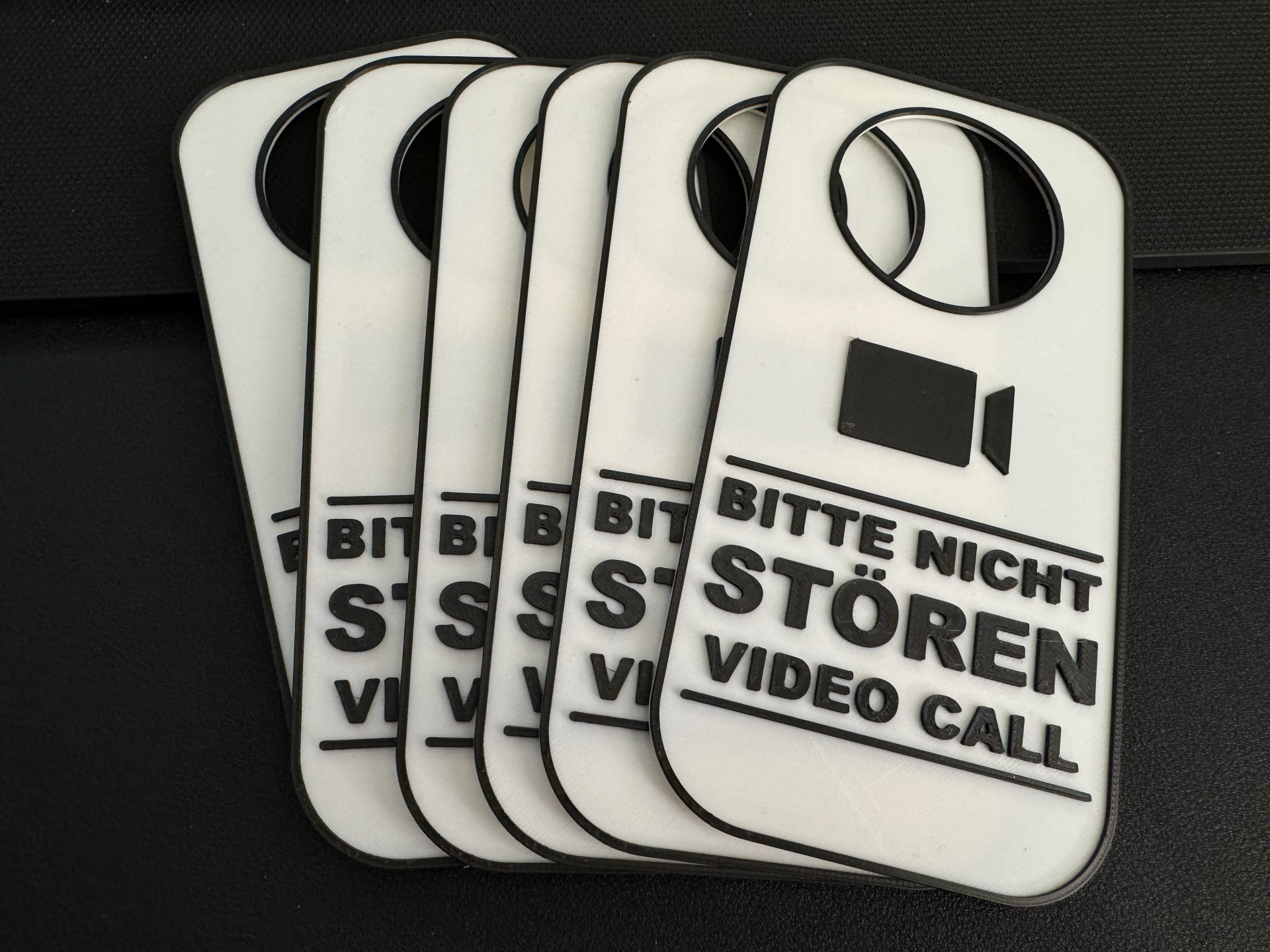Türschild (Bitte nicht stören - Video call)