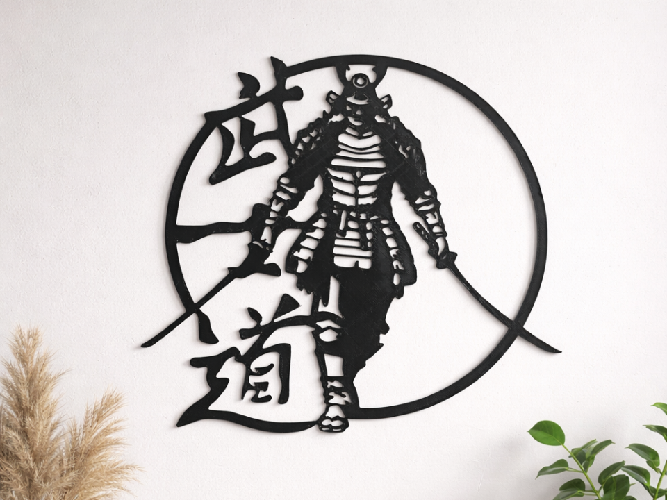 samurai wall decor