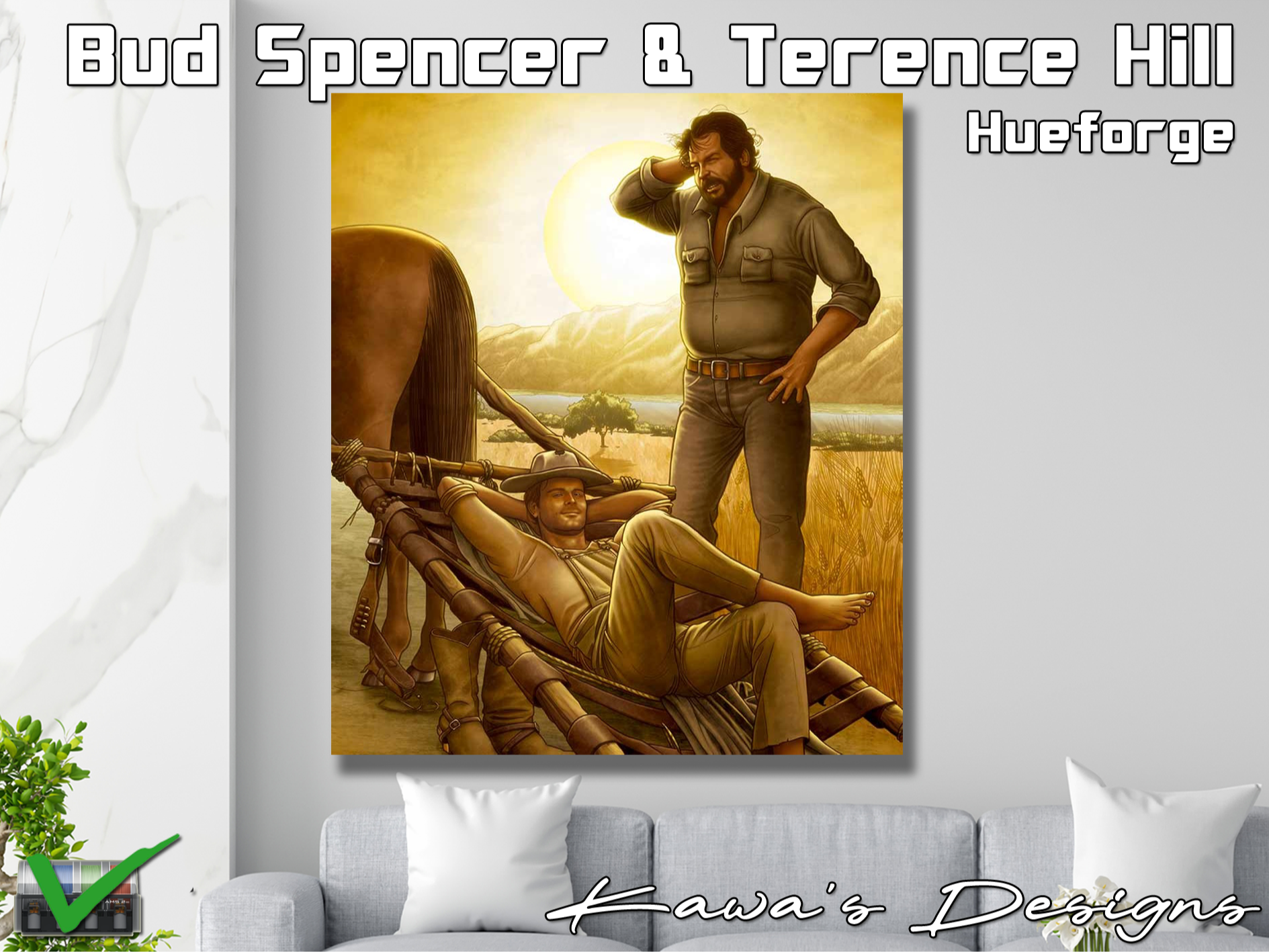 Bud Spencer & Terence Hill Hueforge