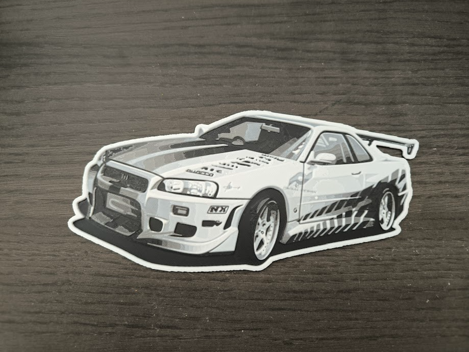 Nissan skyline r34 fast and furious hueforge