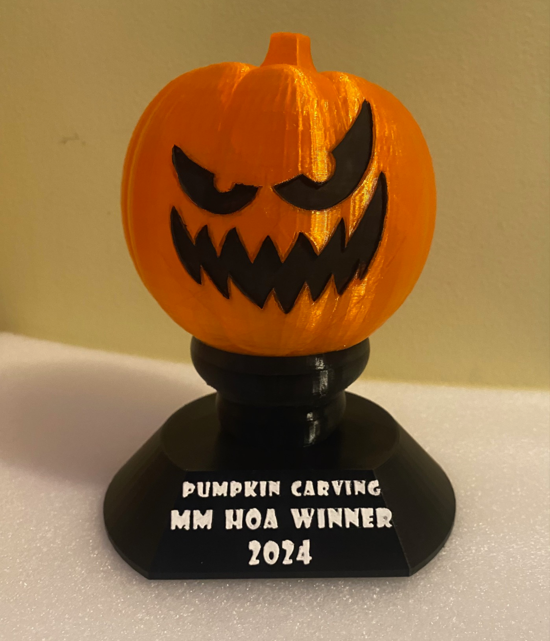 Pumpkin Carving Trophy