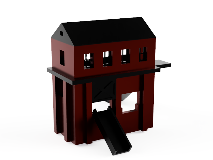 KATO N scale Coal Shed model