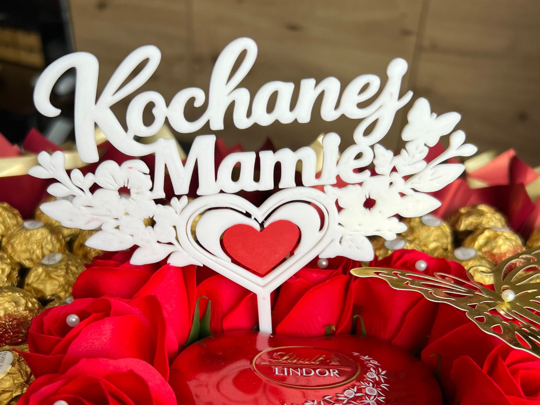 Kochanej Mamie Topper , Topper na tort lub prezent