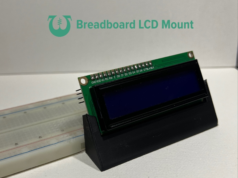 Breadboard LCD 16x2 Mount
