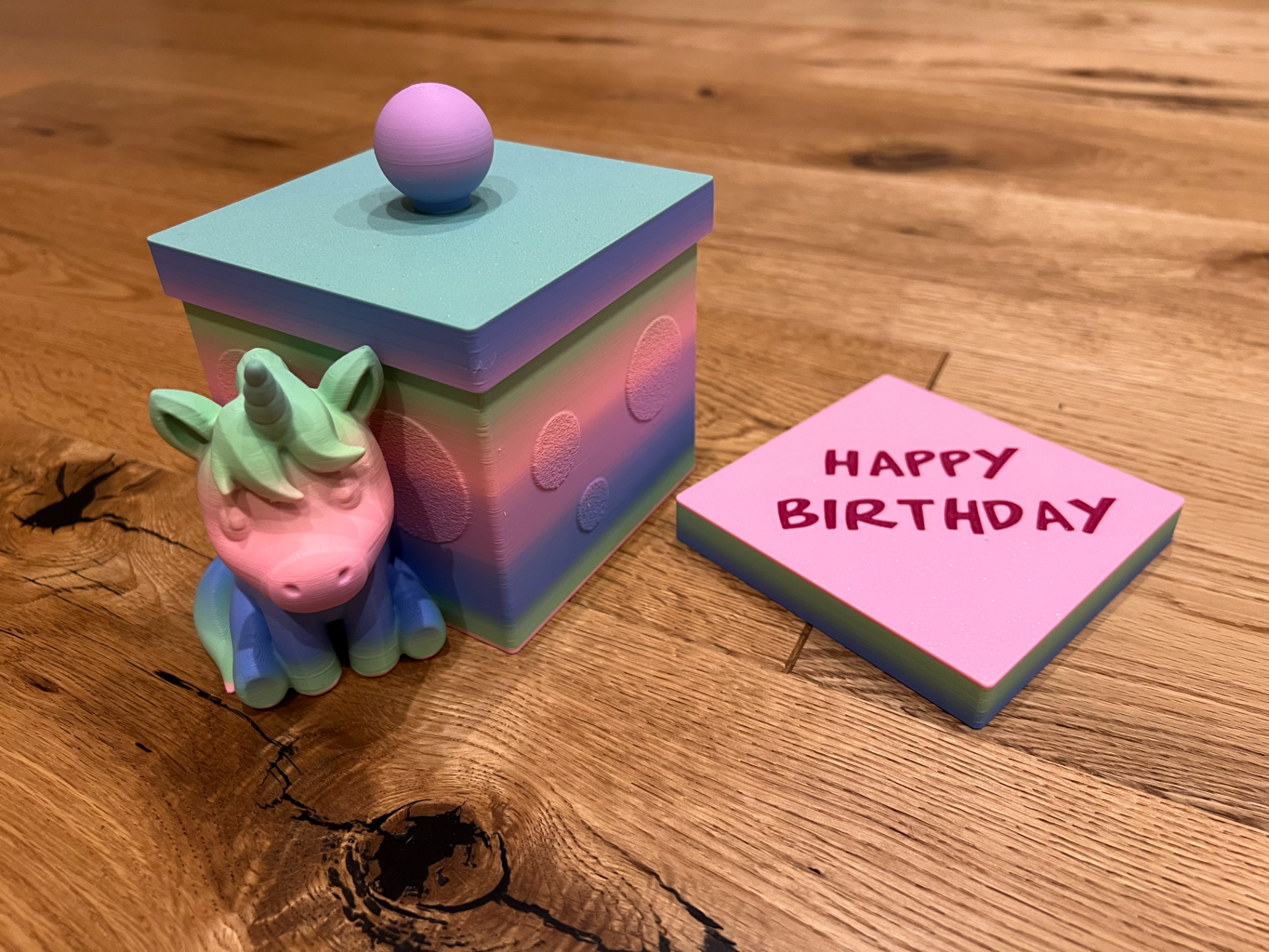 Einhorn Geschenk Box Verpackung