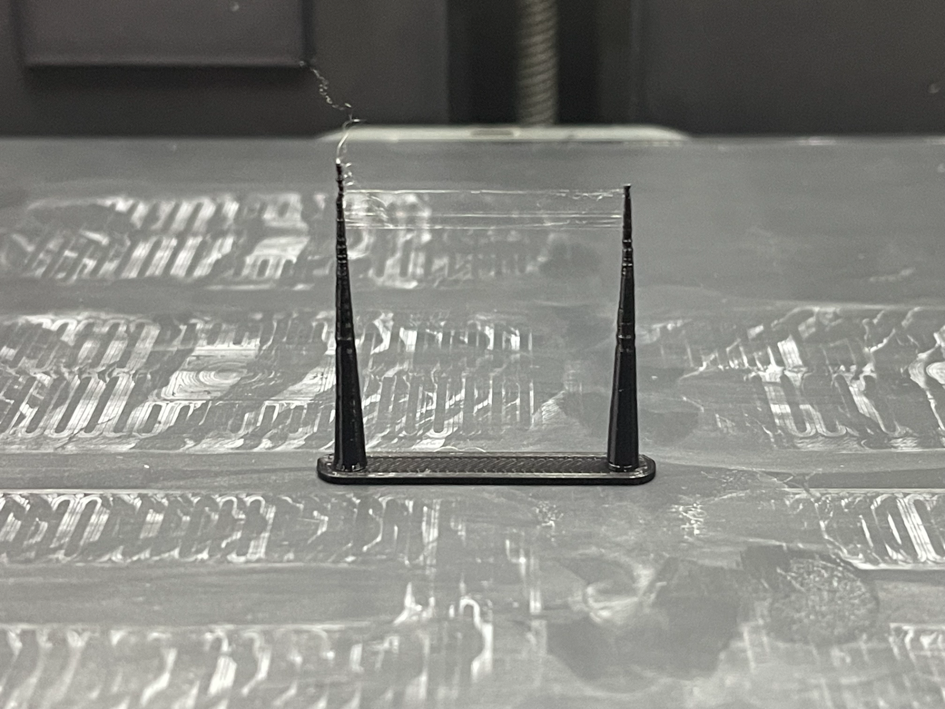 Simple stringing and fine extrusion control test