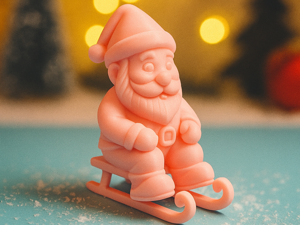 Weihnachtsmann auf Schlitten