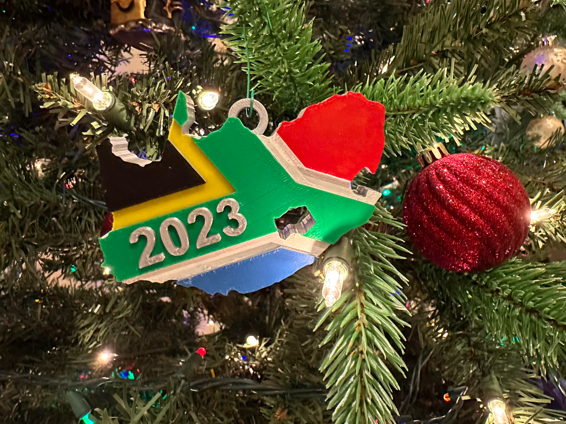 South Africa Christmas Ornament