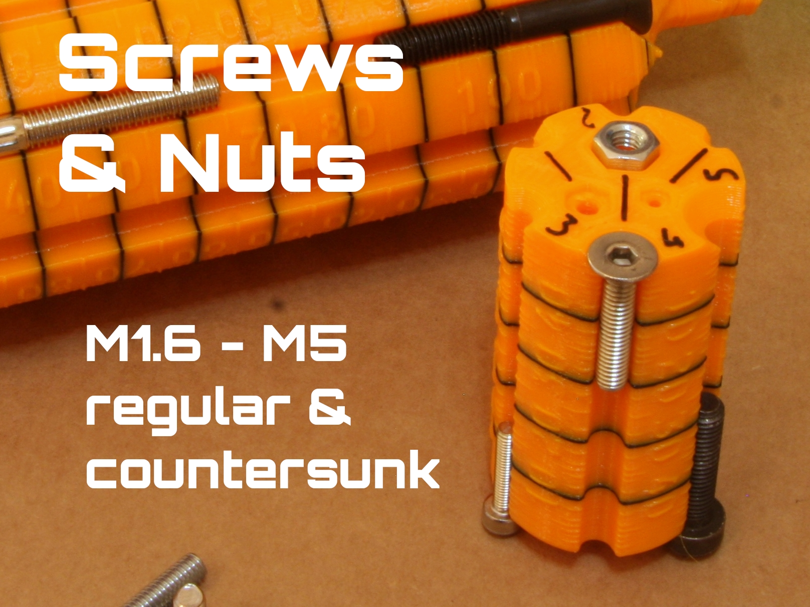 Screw measuring tool | metric M1.6 to M5