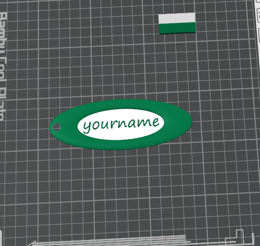 Backpack name tag