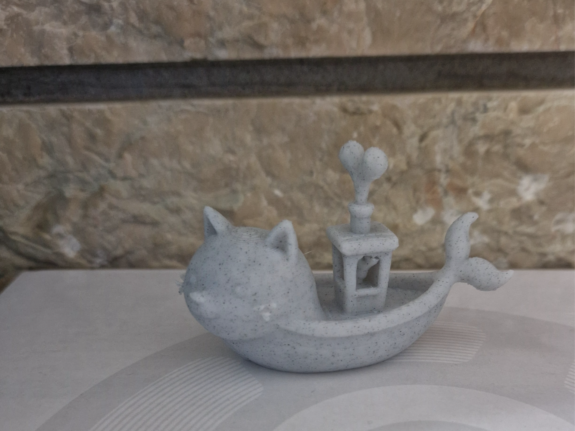 nave gatto sculture