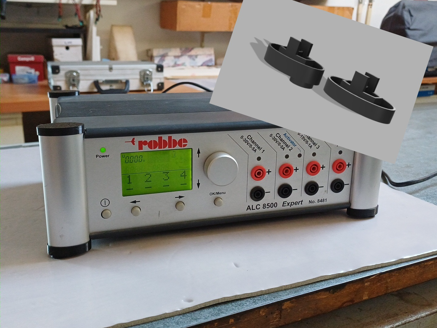 robbe ALC 8500 feet and top cap
