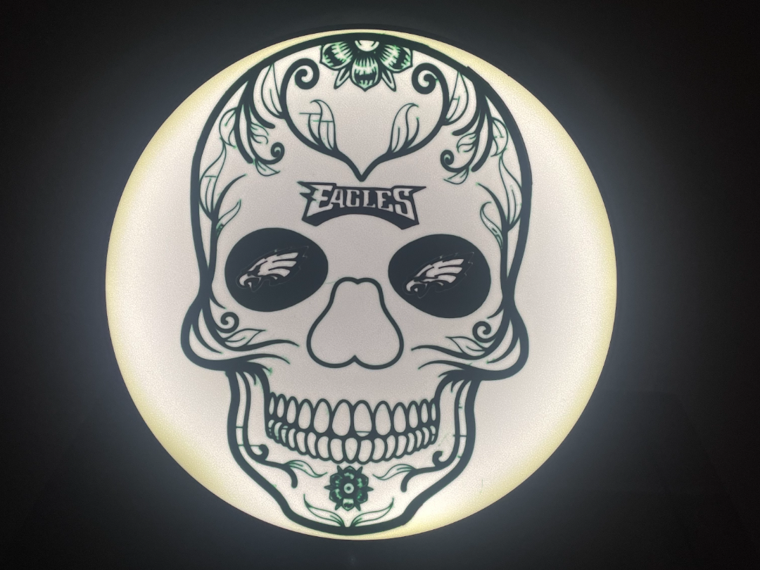Philadelphia Eagles Sugar Skull Lightbox