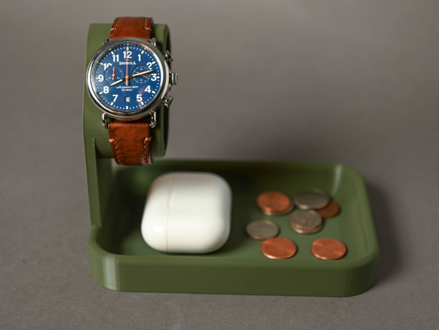 Nightstand Watch & Tray Organizer