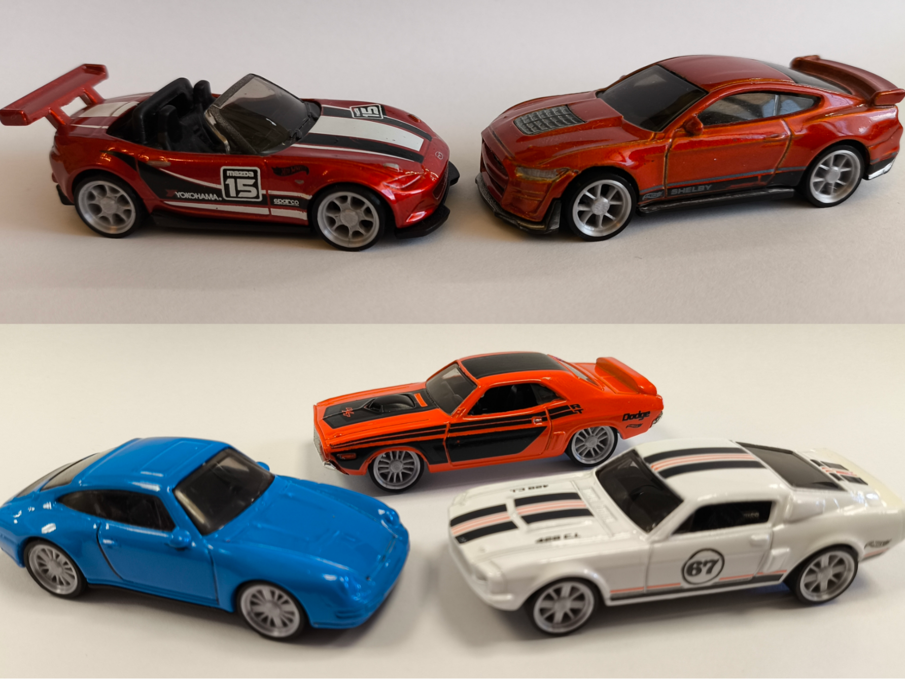 5 types 1/64 custom model car rims and tire