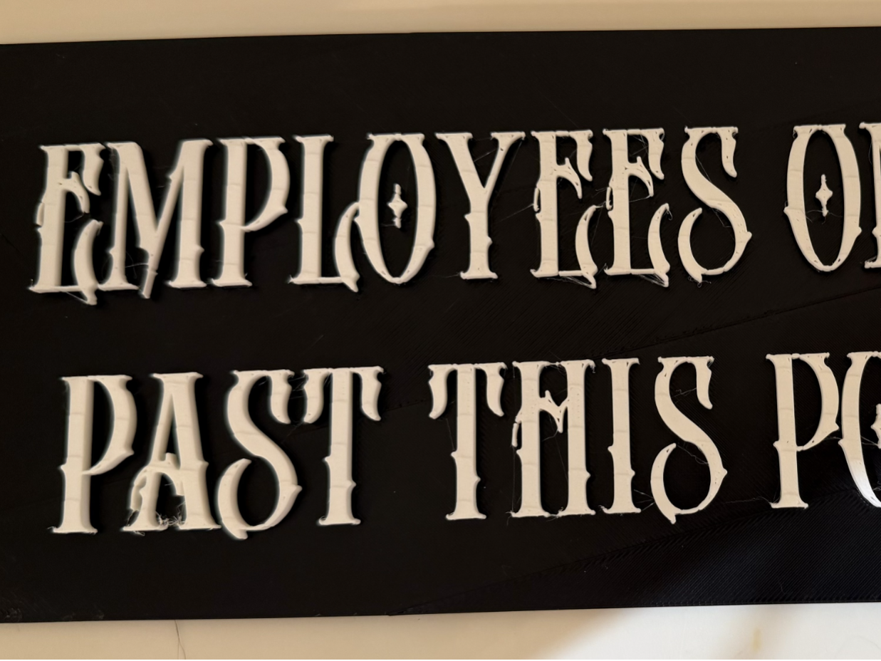 Employees Only Sign