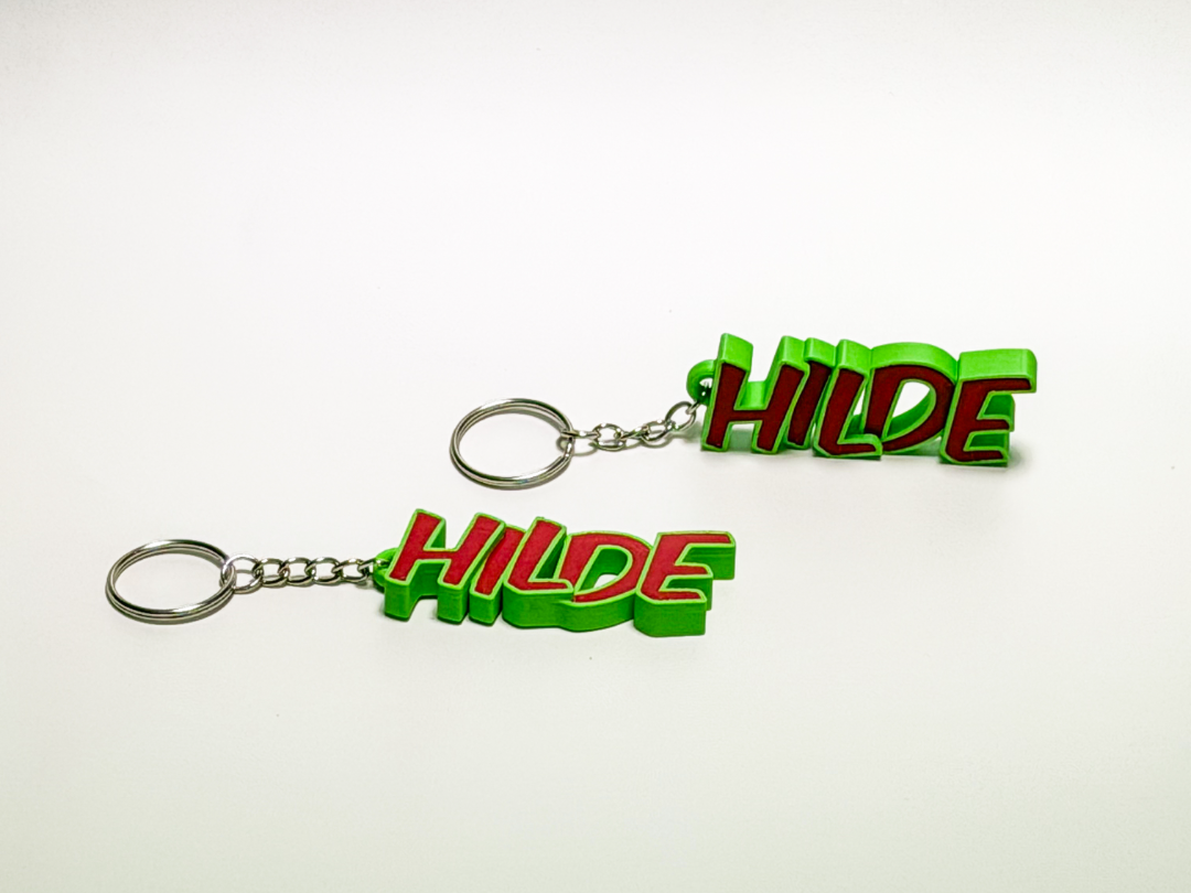 Schöner Schlüsselanhänger mit dem Namen Hilde