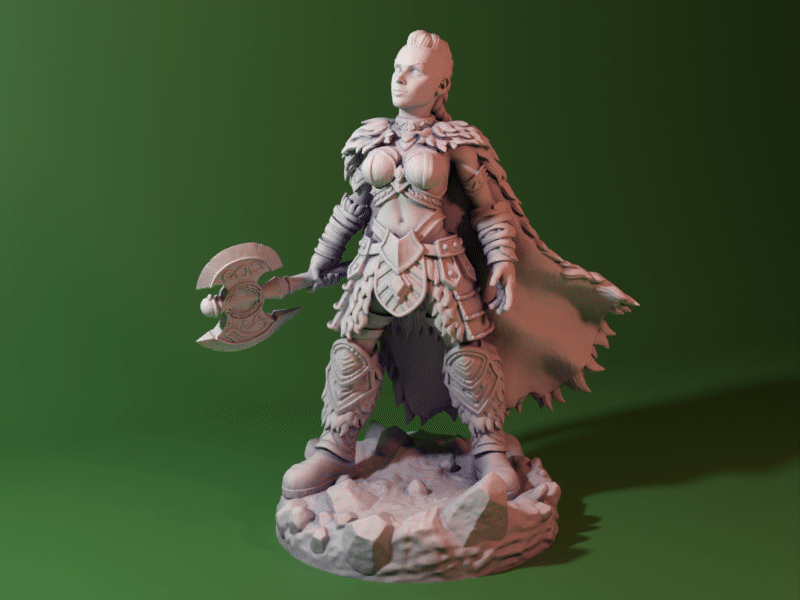Holga the Barbarian dnd mini