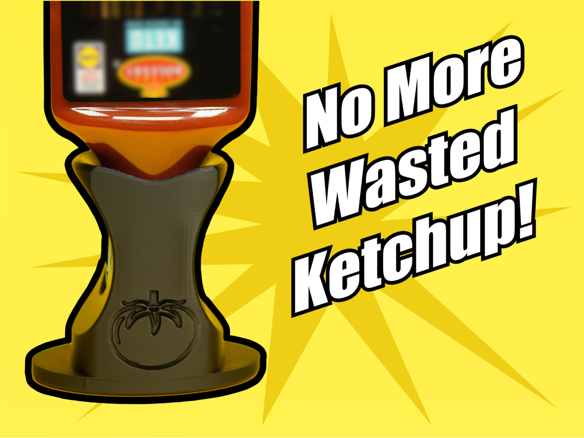 Ketchup Stand – Keep Your Bottle Upside Down