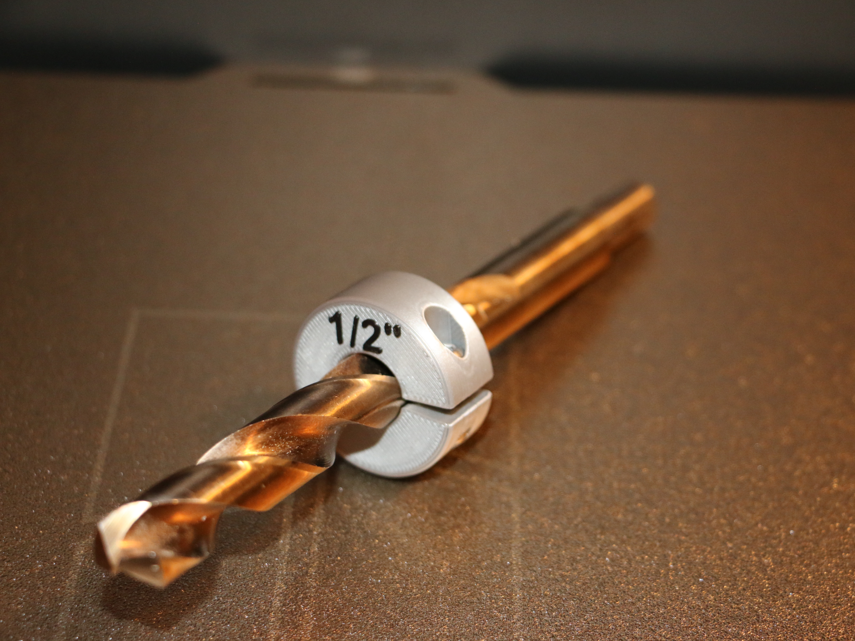 1/2" Drill bit depth stop Imperial Solid Plastic