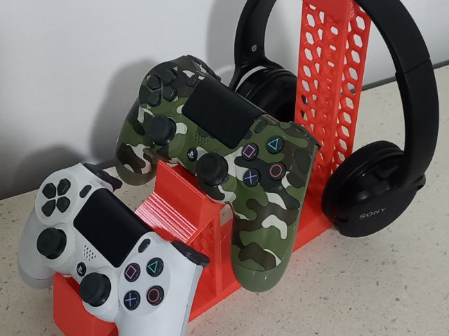 universal remote and headset holder