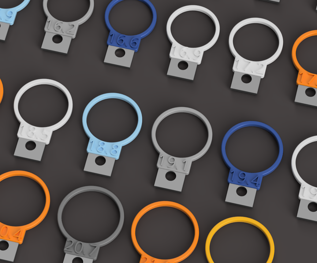 Universal Ring Sizer for EU/US/UK with loops Remix